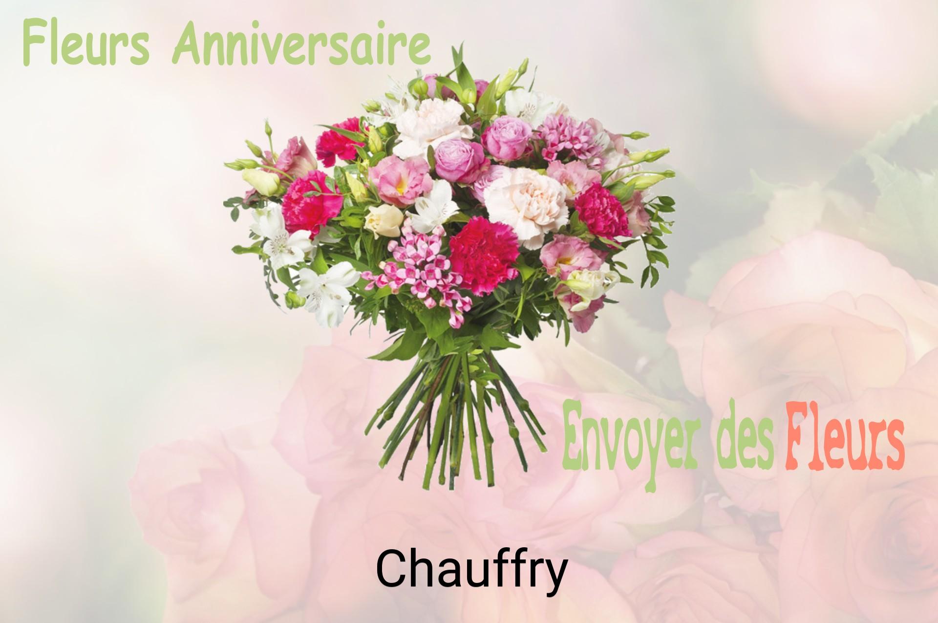 Bouquet de fleurs d’anniversaire livré à Chauffry